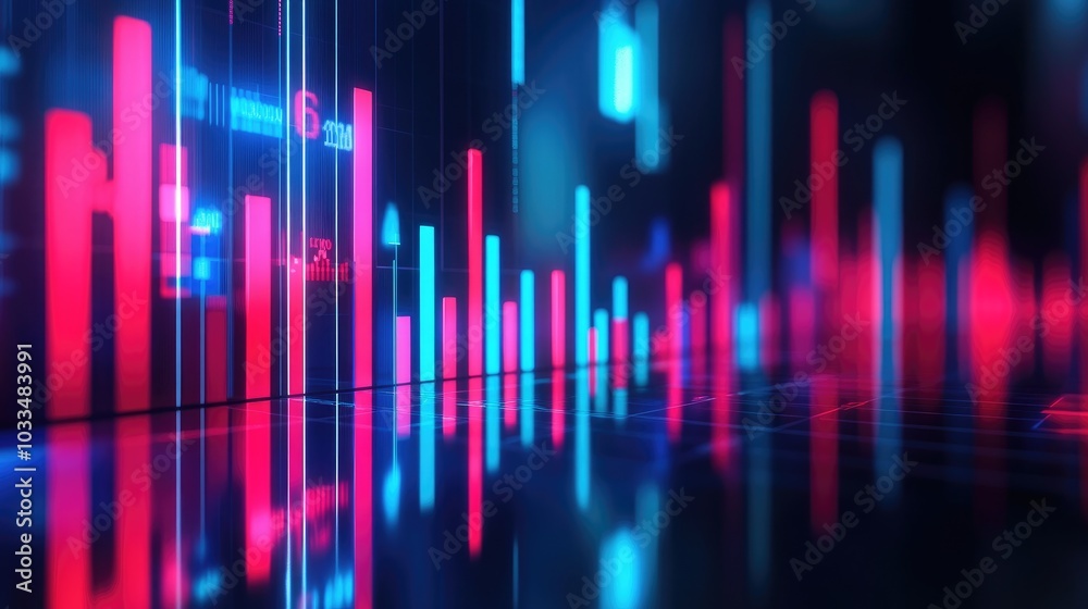 Vibrant Digital Data Visualization Concept Vibrant Digital Data Visualization Concept