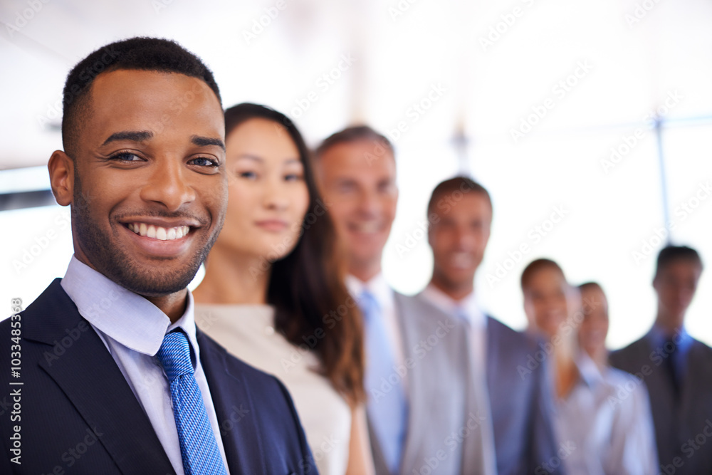 Portrait, man and group of business people with diversity, smile and solidarity at corporate law firm. About us, legal support and team of lawyers with confidence, pride or staff management in office Portrait, man and group of business people with diversity, smile and solidarity at corporate law firm. About us, legal support and team of lawyers with confidence, pride or staff management in office