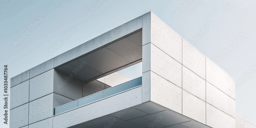 A large white building with a window on the side. The building is tall and has a modern design A large white building with a window on the side. The building is tall and has a modern design