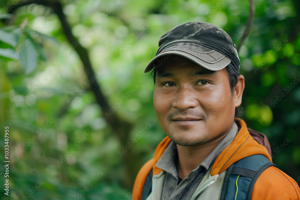 © Татьяна Евдокимова - Asian park ranger in nepal's forest, smiling and working to protect nature, embodies the spirit of conservation on a sunny day © Татьяна Евдокимова - Asian park ranger in nepal's forest, smiling and working to protect nature, embodies the spirit of conservation on a sunny day