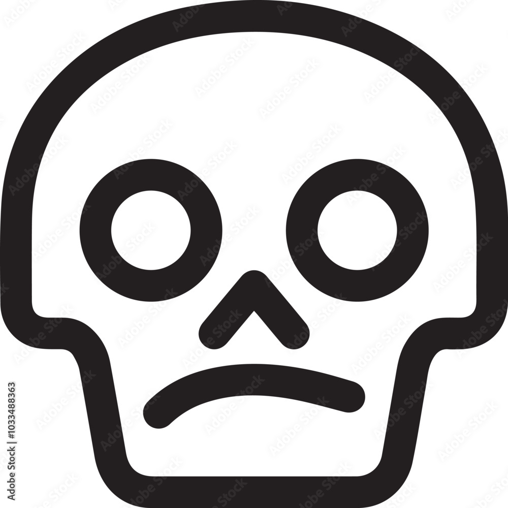 Skull icon symbol vector image illustration
