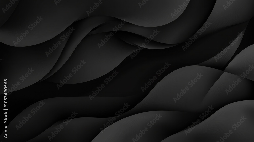 Obraz premium Black gradient overlay, sleek background. Design and abstract