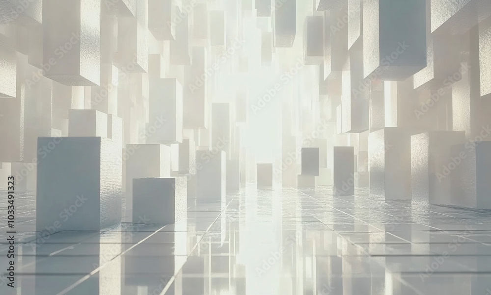 Cube abstract space background Cube abstract space background