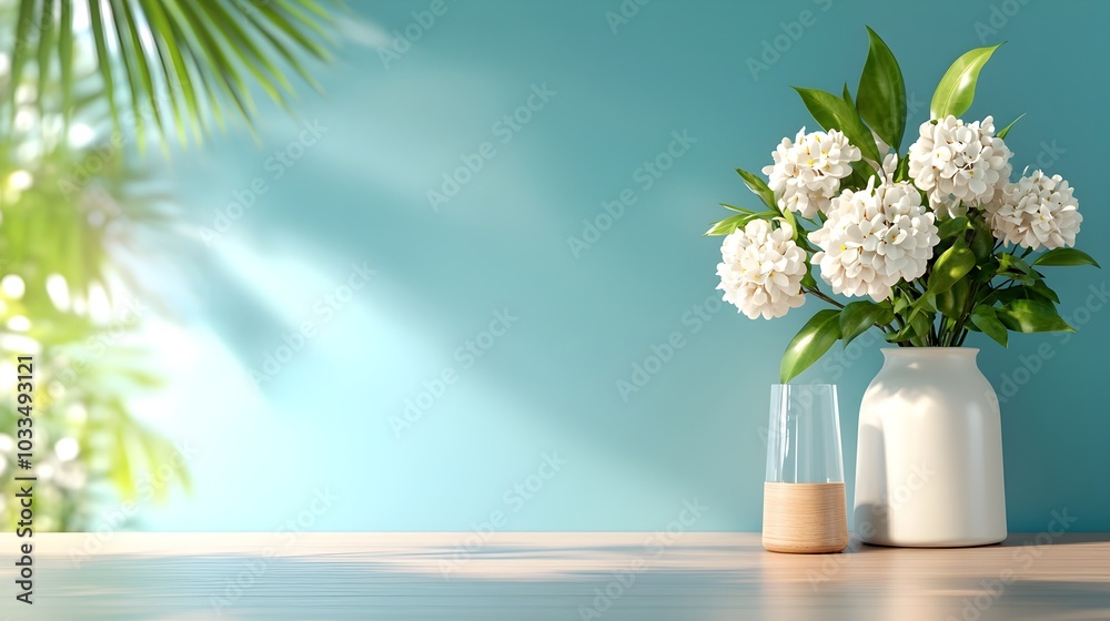 Blank Digital Tablet Screen Mockup on a Clean Minimalist Workspace Desk with Copy Space for Text 3D Blank Digital Tablet Screen Mockup on a Clean Minimalist Workspace Desk with Copy Space for Text 3D