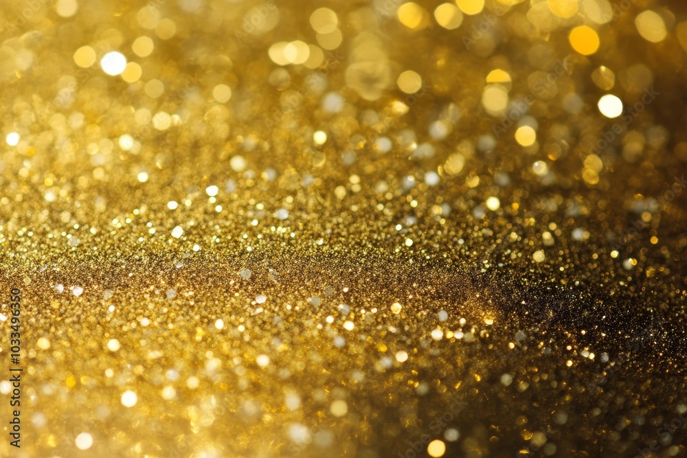 Abstract gold glitter bokeh background with soft focus and light reflection. Abstract gold glitter bokeh background with soft focus and light reflection.