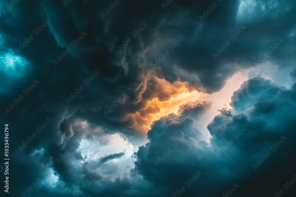 Stormy Skies Reflecting Anger - Dark and Ominous Atmospheric Scene Stormy Skies Reflecting Anger - Dark and Ominous Atmospheric Scene