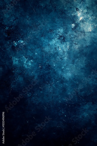 Abstract dark blue cosmic texture with a starry pattern, evoking a sense of depth and mystery in the universe.