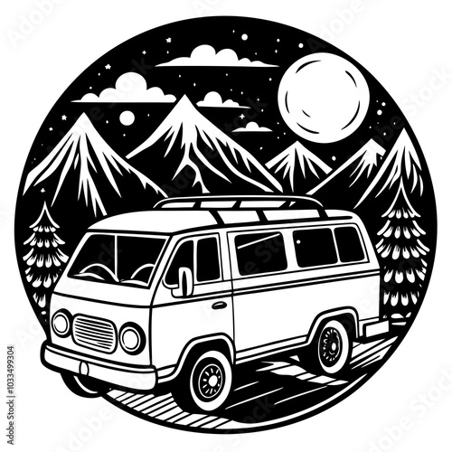 campervan illustration