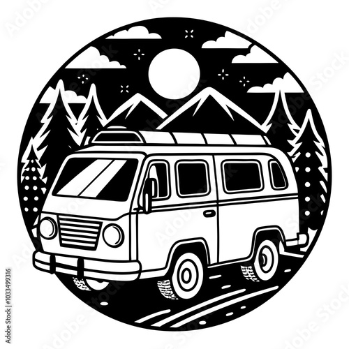 campervan illustration