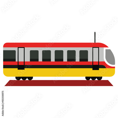 LRT Jakarta vector illustration isolated on a white background