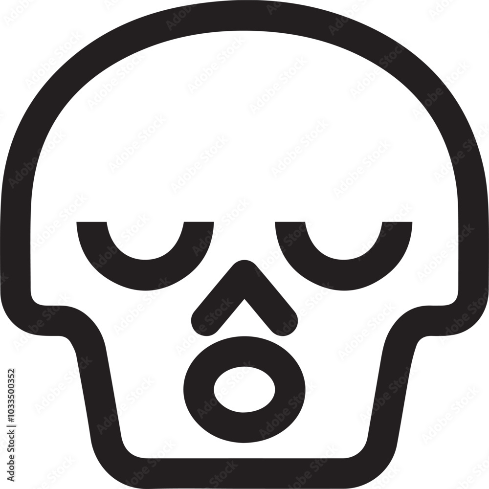 Skull icon symbol vector image illustration
