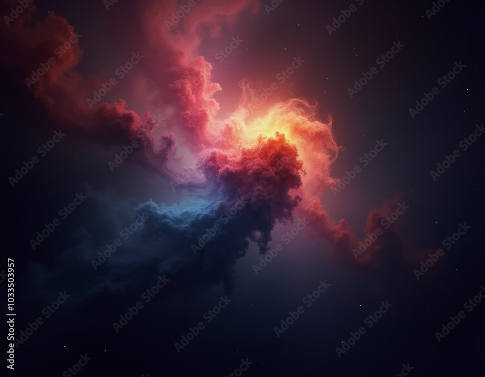 Fototapeta premium Space theme. Generative ai.
