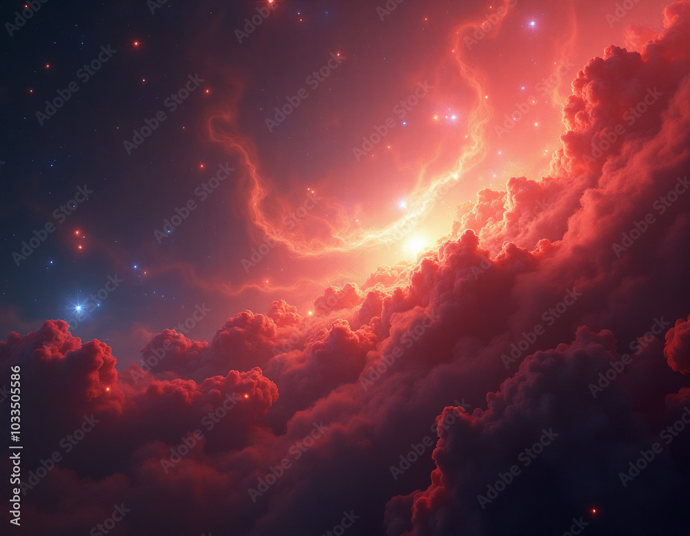 Obraz premium Space theme. Generative ai.