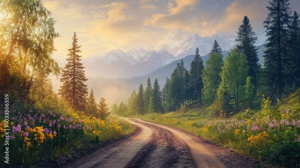 Dirt road on mountain forest photography wilderness. Dirt road on mountain forest photography wilderness.