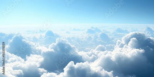 The viewpoint of clouds against the blue sky backgrounds.