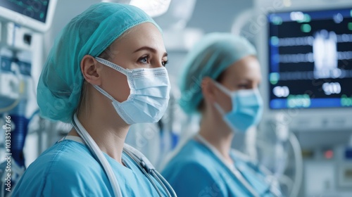 doctor looking at the camera in a hospital