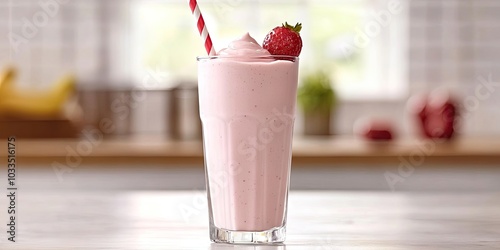 A glass of flavorful, nutritious milkshake.