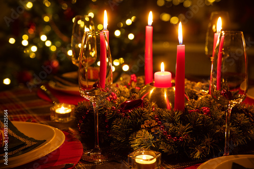 christmas decorated at home