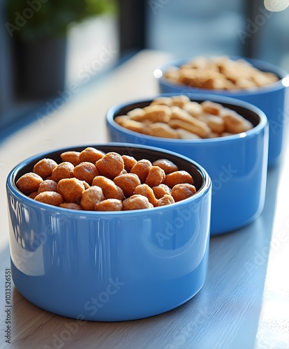 Mockup for cat and dog food bowls that can be personalized.
