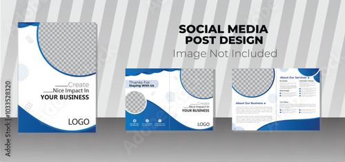 Modern by-fold business brochure design for branding and marketing, template, design.