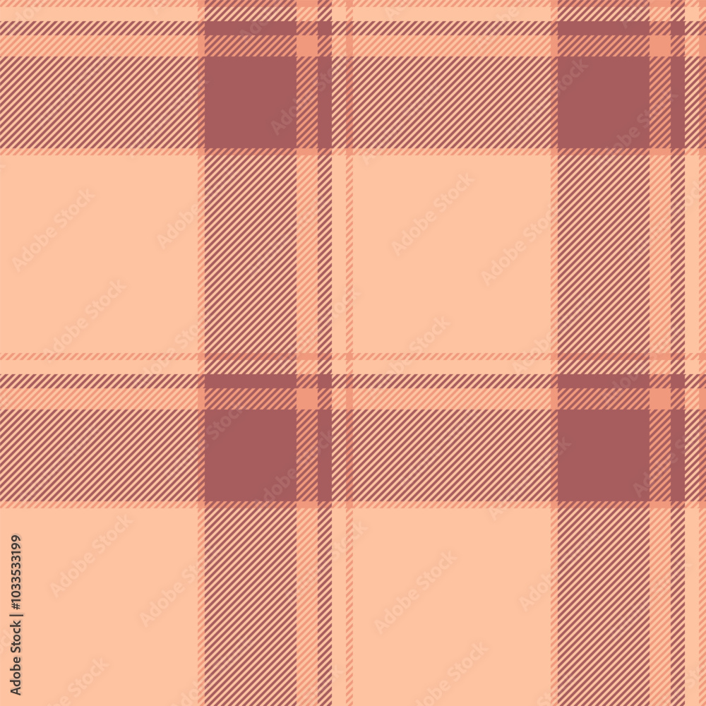 Crease fabric check seamless, geometrical textile plaid tartan. Print background vector pattern texture in red and orange colors. Crease fabric check seamless, geometrical textile plaid tartan. Print background vector pattern texture in red and orange colors.