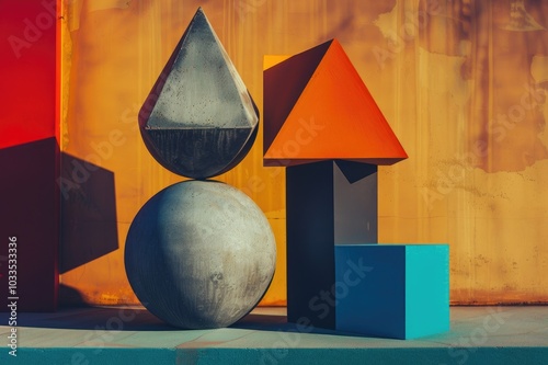 Geometric shapes used in maths and calculus education