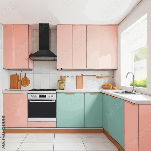 kitchen furniture vector