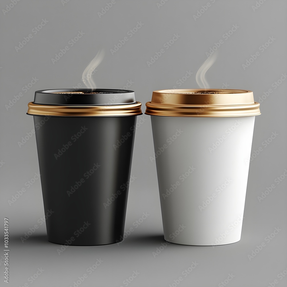 Blank coffee cup mockup where users can add their own branding or designs. Blank coffee cup mockup where users can add their own branding or designs.