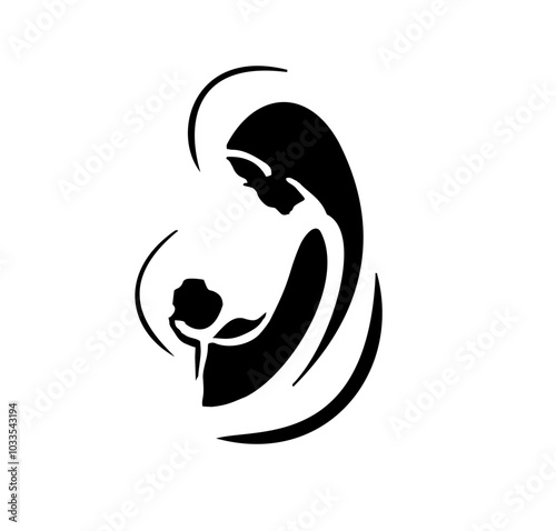 SYMBOL OF MARY IMMACULATE WITH JESUS