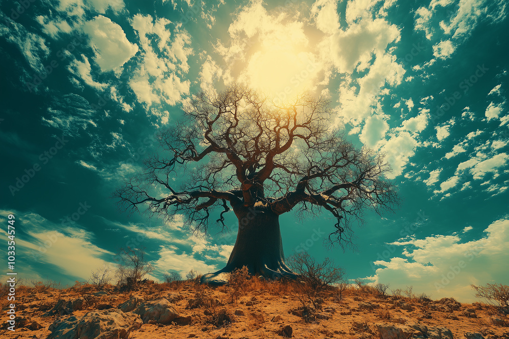 Beautiful baobab trees landscape in Madagascar. Beautiful baobab trees landscape in Madagascar.