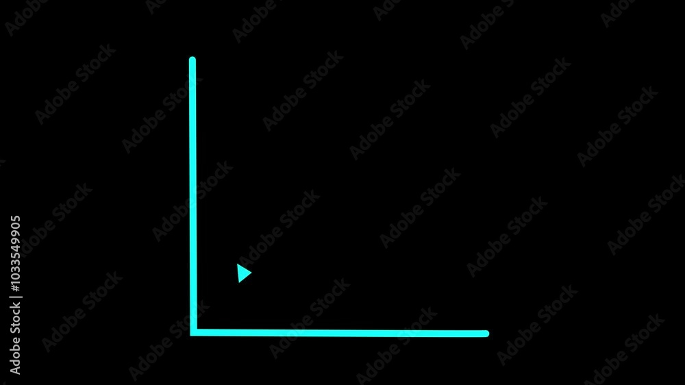 Neon Growth Chart with Upward Arrow - Business and Finance Concept Neon Growth Chart with Upward Arrow - Business and Finance Concept