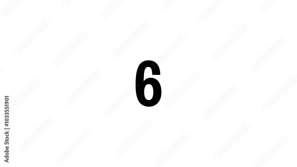 10 seconds Countdown Timer from 10 to 0 animation on white background. 4k video 10 seconds Countdown Timer from 10 to 0 animation on white background. 4k video
