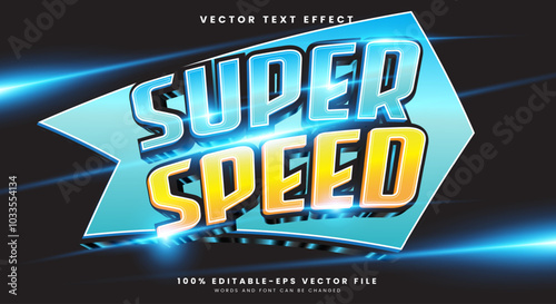 Super Speed editable text effect Template with speed style Theme