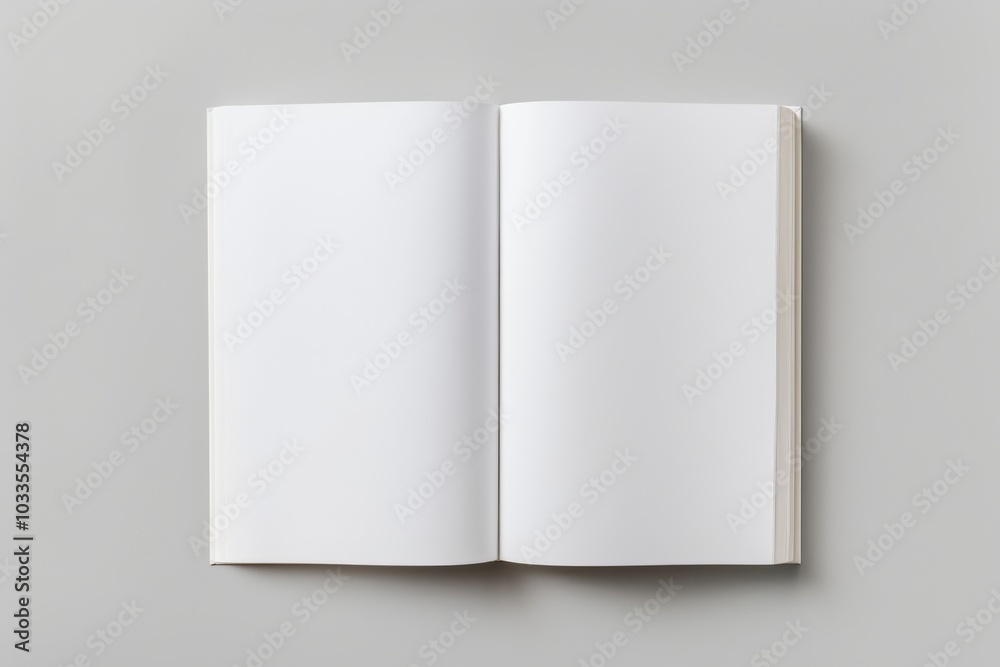 A blank, open book with clean white pages, ready for content. The minimalist design highlights the simplicity and potential for creativity. A blank, open book with clean white pages, ready for content. The minimalist design highlights the simplicity and potential for creativity.