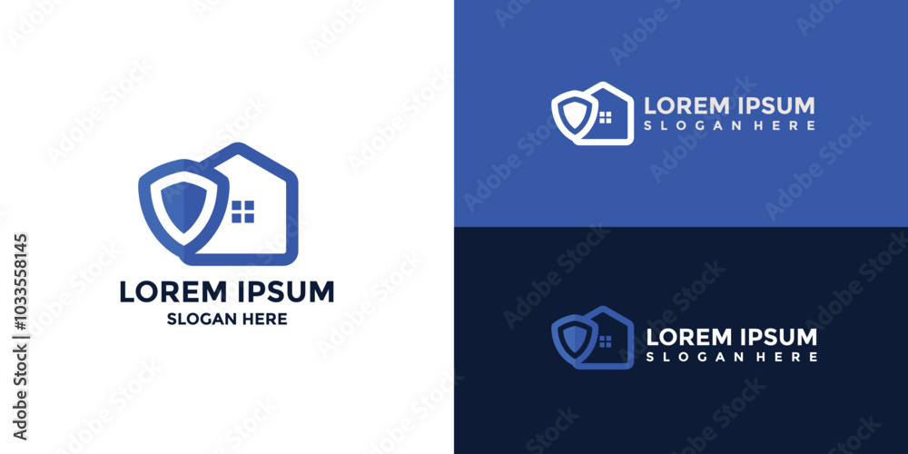 home security logo with minimalist style home security logo with minimalist style