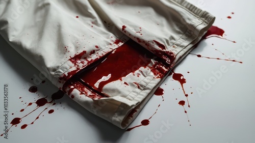 bloody pants print