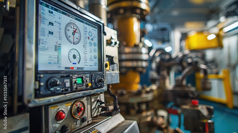 Control Room on an Oil Platform Control Room on an Oil Platform