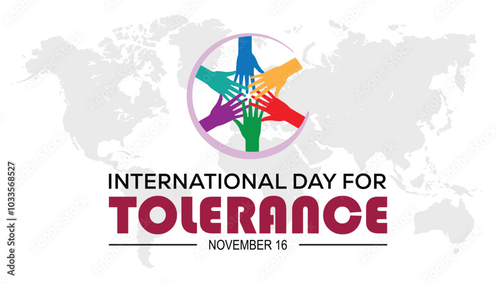 International Day for Tolerance is observed every year on November. People Awareness concept. background, placard, banner template Vector illustration design. International Day for Tolerance is observed every year on November. People Awareness concept. background, placard, banner template Vector illustration design.