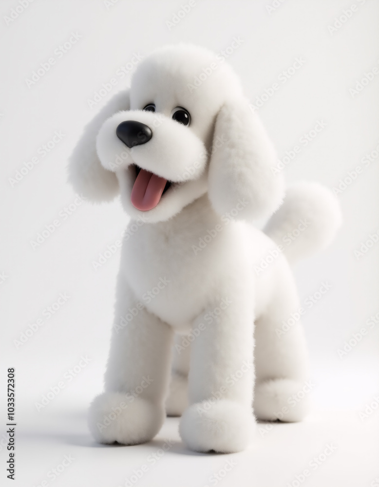 animal on white background. Generative ai. animal on white background. Generative ai.