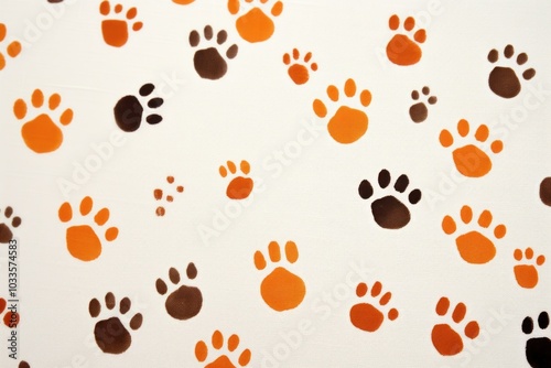 Paw print backgrounds footprint pattern. photo