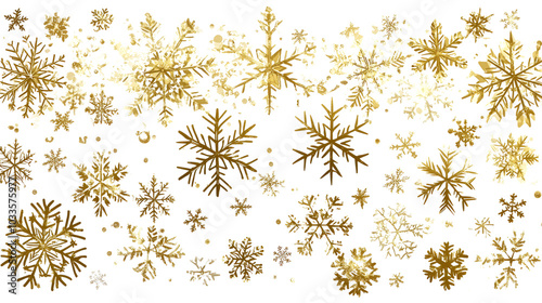 Yellow snowflakes 