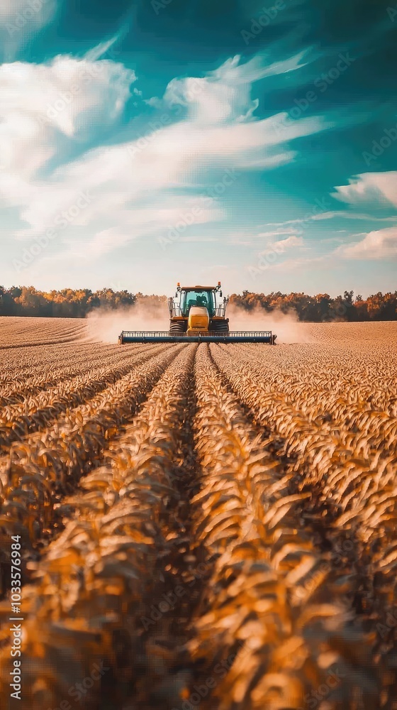 Harvesting Soybeans with Modern Machinery Harvesting Soybeans with Modern Machinery