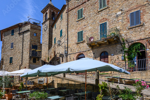 centro storico di Casale Marittimo, Toscana photo