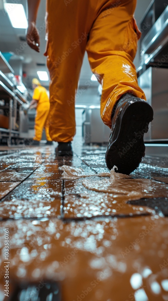 Janitorial staff sanitizing office for effective disinfection Janitorial staff sanitizing office for effective disinfection