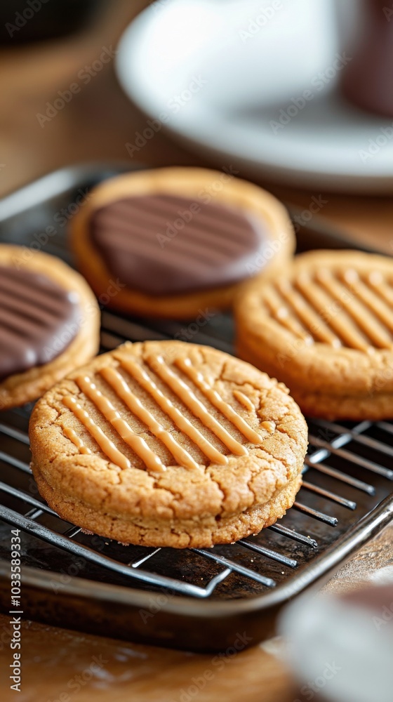 Crunchy peanut butter cookies for food photography and culinary inspiration Crunchy peanut butter cookies for food photography and culinary inspiration