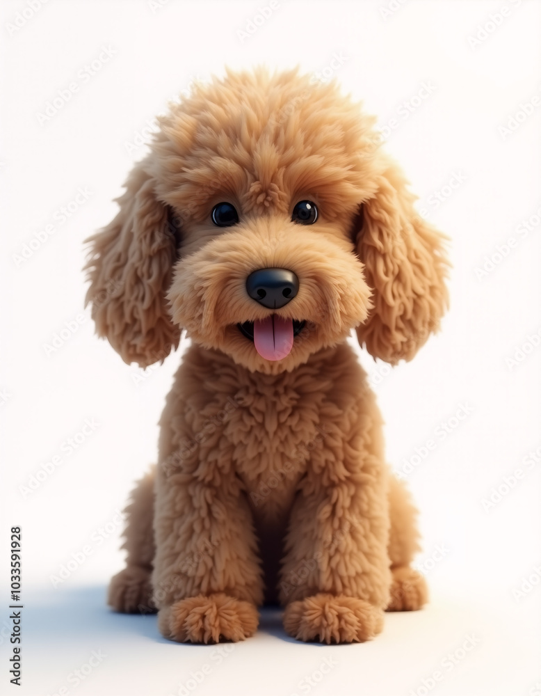 animal portrait on white background. Generative ai. animal portrait on white background. Generative ai.