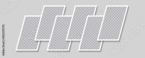 Photo collage template abstract picture frames composition and designed mood board vector template