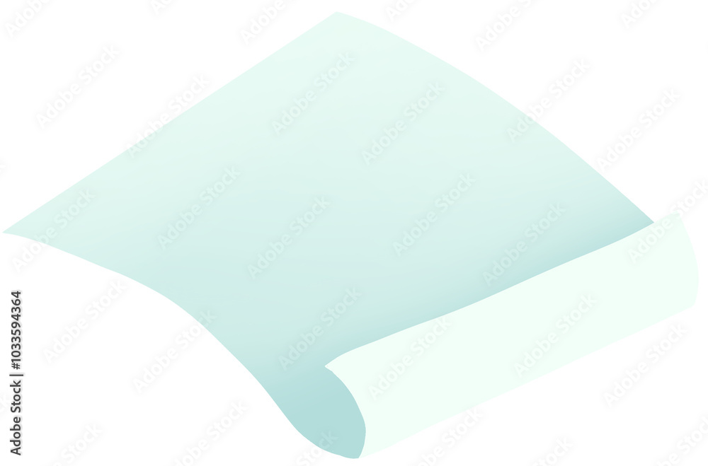 Flying Paper Illustration Flying Paper Illustration
