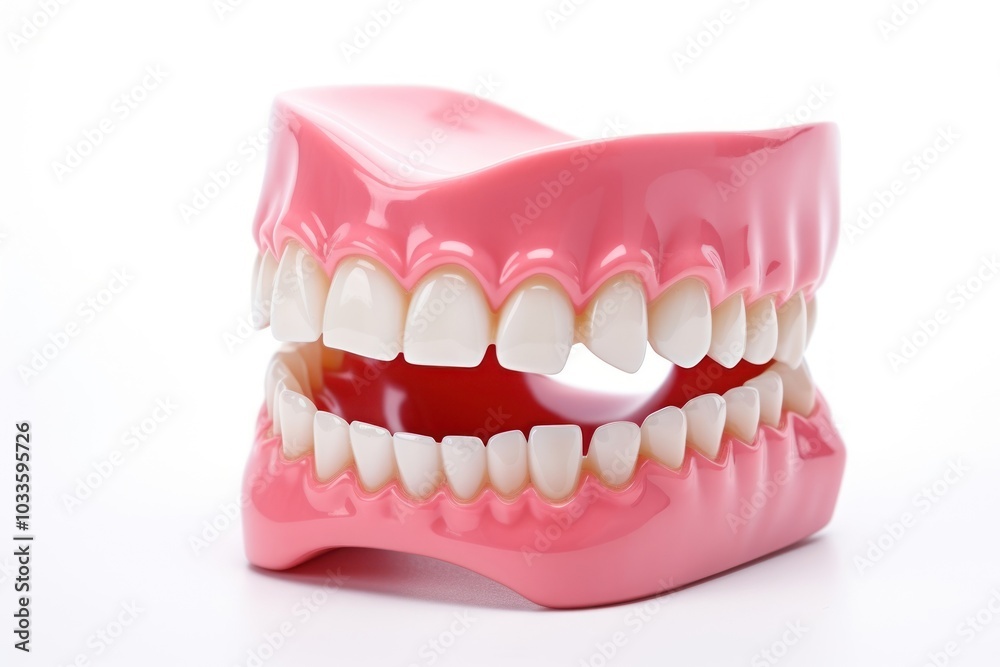 Obraz premium Dentist dental model dessert person mouth.