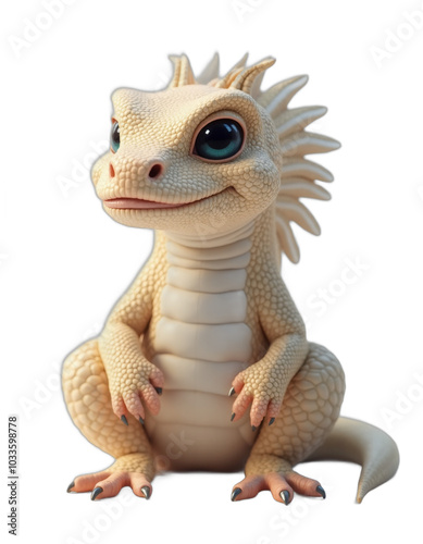 animal portrait on transparent background. Generative ai.